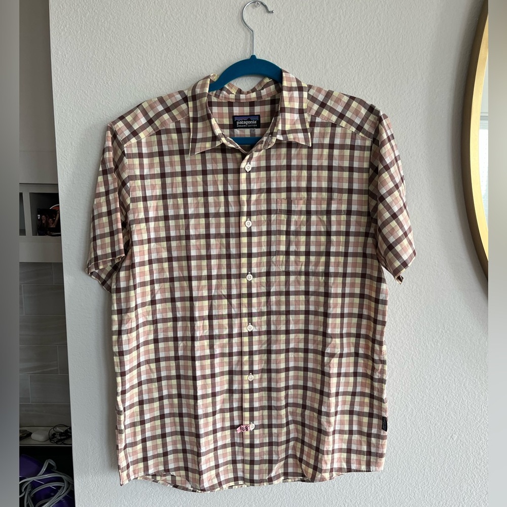 Patagonia Mens Plaid Short Sleeve Button Up